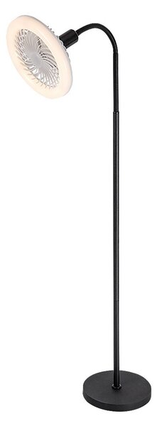 Rabalux 74031 stojacia lampa Venturo | 16W E27 | 1600lm | 3000-6500K | vypínač | čierna