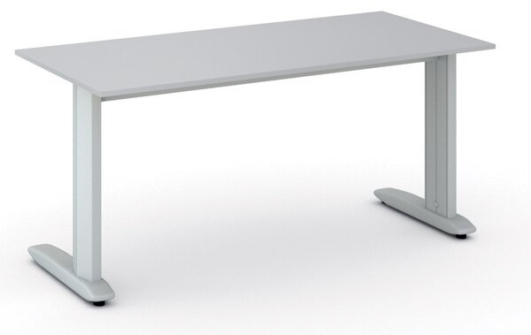 Kancelársky písací stôl PRIMO FLEXIBLE, 160x80 cm, sivá