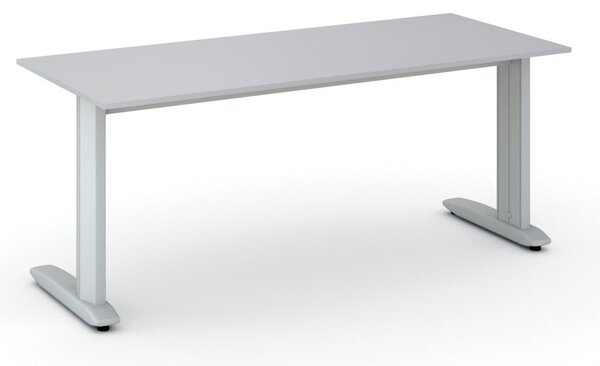 Kancelársky písací stôl PRIMO FLEXIBLE, 180x80 cm, sivá