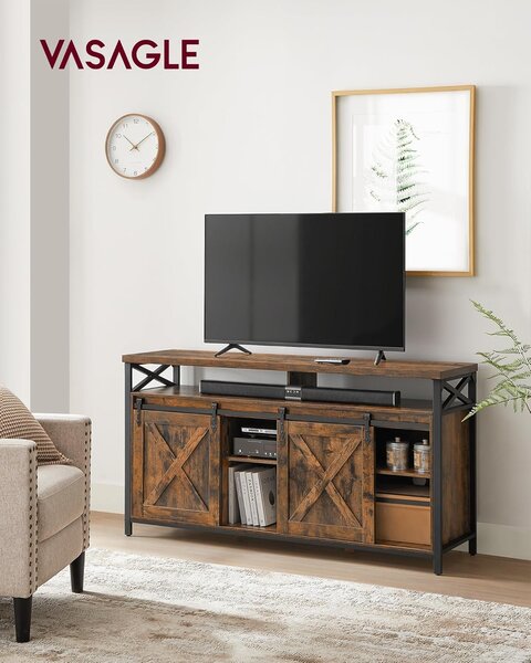 SONGMICS Televízny stolík v industriálnom štýle 147 x 76 cm