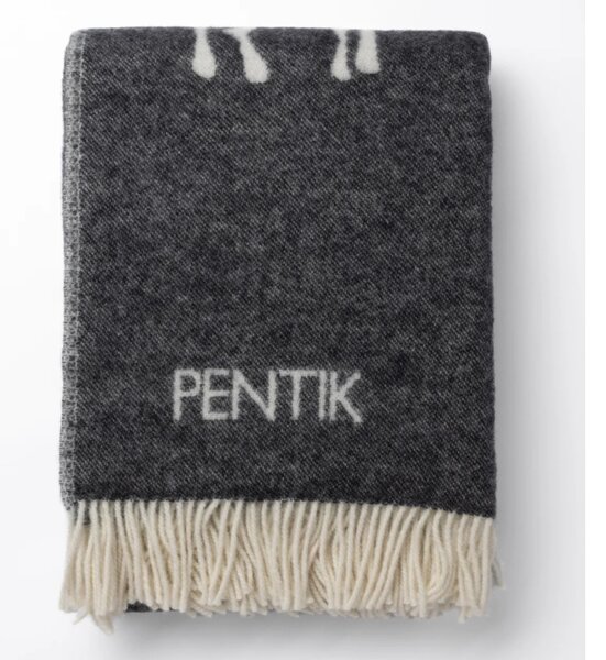 Pentik Vlnená deka Saaga 130x170, čierna