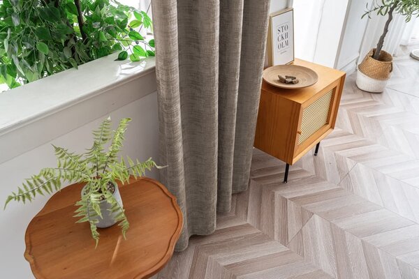 Zatemňovací záves LOOM VELVET 140x250 cm, béžovohnedý Zavesenie: Kovové krúžky