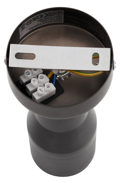 Moderné stropné bodové svetlo tmavosivé GU10 50 mm okrúhle - Stanley