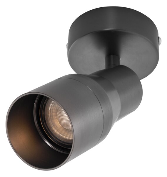 Moderné stropné bodové svetlo tmavosivé GU10 50 mm okrúhle - Stanley