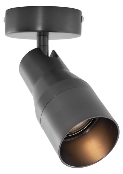 Moderné stropné bodové svetlo tmavosivé GU10 50 mm okrúhle - Stanley
