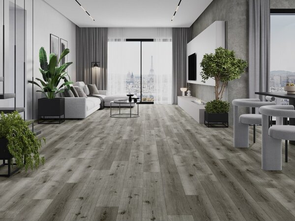 Mexen Lago Vista vinylové panely 1240 x 182 mm SPC 6,5 mm, podklad IXPE 1,5 mm, 4 V-drážka, Dub - F1035-1240-182-505-4V1-01