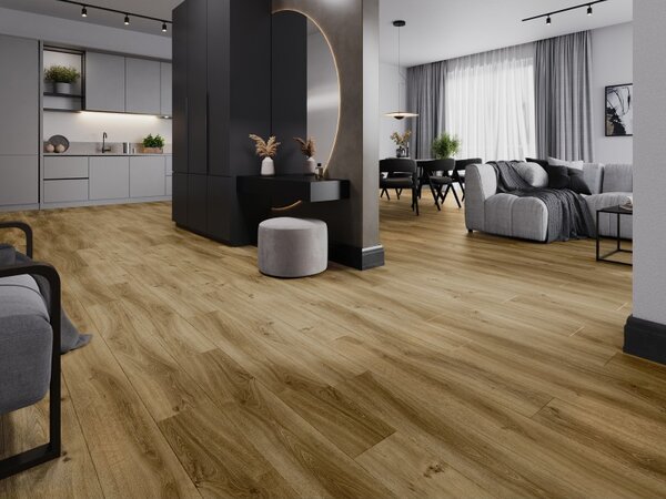 Mexen Amsterdam vinylové panely 1240 x 182 mm SPC 6,5 mm, podložka IXPE 1,5 mm, 4 V-spára, Dub - F1042-1240-182-505-4V1-01
