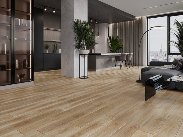 Mexen San Marcos vinylové panely 1240 x 182 mm SPC 6,5 mm, podklad IXPE 1,5 mm, 4 V-Drážka, Dub - F1048-1240-182-505-4V1-01