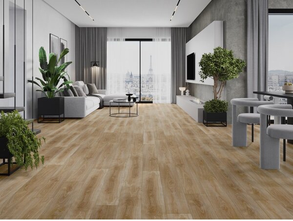 Mexen San Marcos vinylové panely 1240 x 182 mm SPC 6,5 mm, podklad IXPE 1,5 mm, 4 V-Drážka, Dub - F1048-1240-182-505-4V1-01