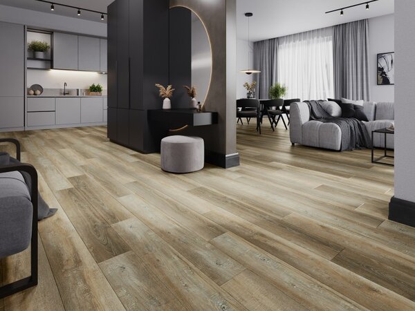 Mexen Cortland vinylové panely 1240 x 182 mm SPC 6,5 mm, podklad IXPE 1,5 mm, 4 V-drážka, Dub - F1008-1240-182-505-4V1-01