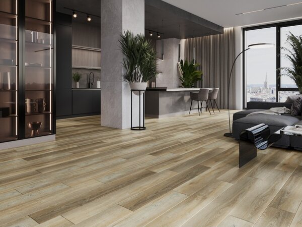 Mexen Cortland vinylové panely 1240 x 182 mm SPC 6,5 mm, podklad IXPE 1,5 mm, 4 V-drážka, Dub - F1008-1240-182-505-4V1-01