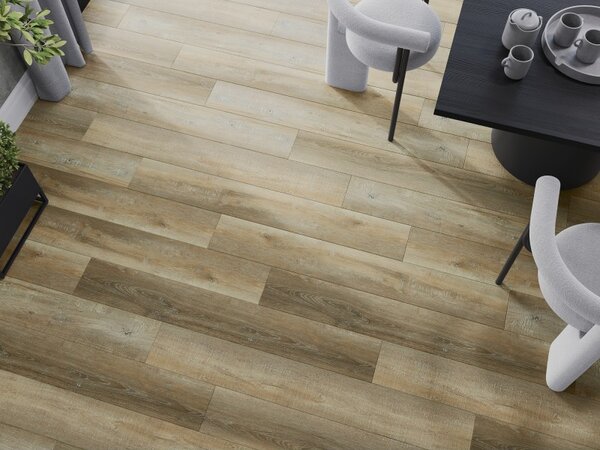 Mexen Cortland vinylové panely 1240 x 182 mm SPC 6,5 mm, podklad IXPE 1,5 mm, 4 V-drážka, Dub - F1008-1240-182-505-4V1-01