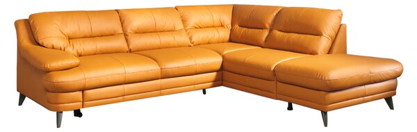 KONDELA Sedacia súprava, koža Pampas Amber M9030, pravá, LIBERA NEW
