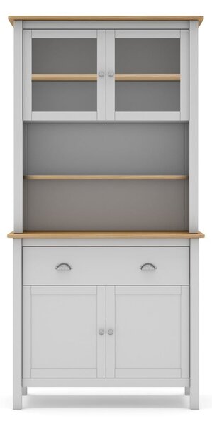 Biela vitrína z borovicového dreva 90x180,5 cm Misti – Marckeric