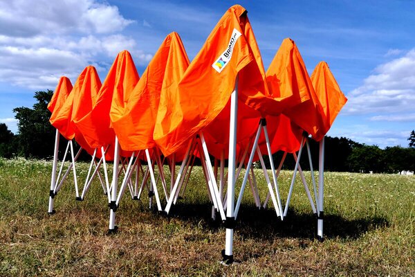 BRIMO Záhradný stánok 3x6m - bez 3 stien - Zelená