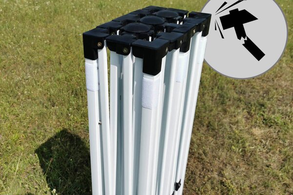 BRIMO Záhradný stánok 3x6m - bez 3 stien - Zelená