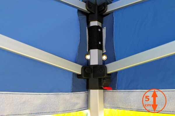BRIMO Rozkladací stan 2x3m - s 3 stenami - Biela
