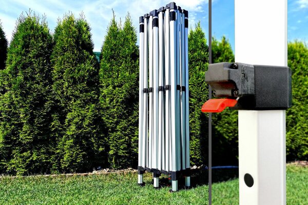 BRIMO Nožnicový stan 3x6m - s 3 stenami - Béžová