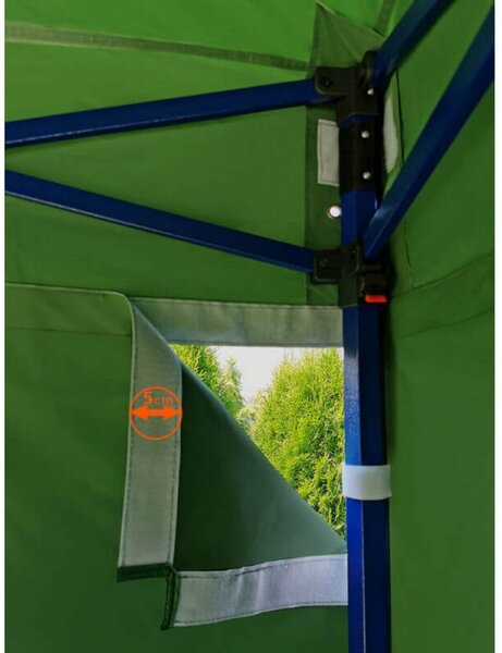 BRIMO Nožnicový stánok skladací 2x3m - s 3 stenami - Béžová