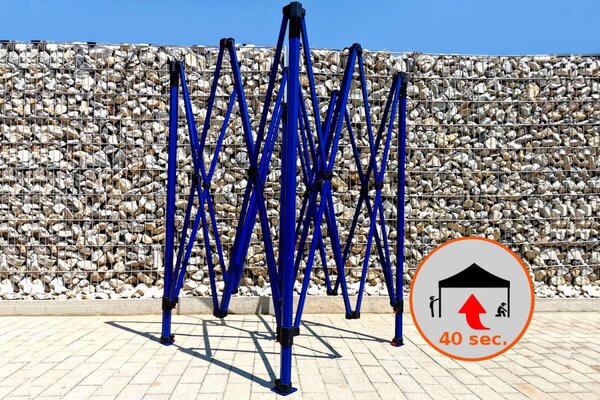 BRIMO Altánok 3x3m - s 3 stenami - Čierna