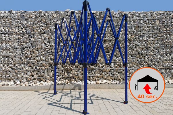 BRIMO Nožnicový stánok skladací 2x3m - s 3 stenami - Béžová
