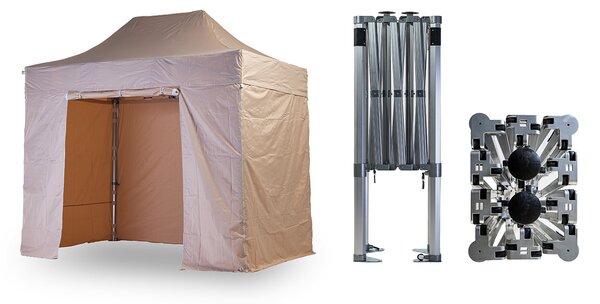 Nožnicový párty stan 2x3 m TENTino BIG HEXAGON Farba opláštenia: 8A - MODRÁ