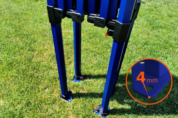 BRIMO Nožnicový stánok skladací 2x3m - s 3 stenami - Béžová