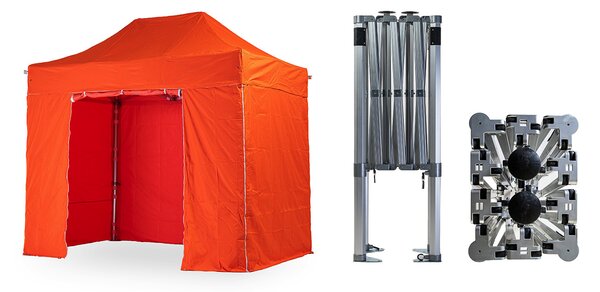 Nožnicový párty stan 2x3 m TENTino BIG HEXAGON EXTREME Farba opláštenia: 4A - ŽLTÁ