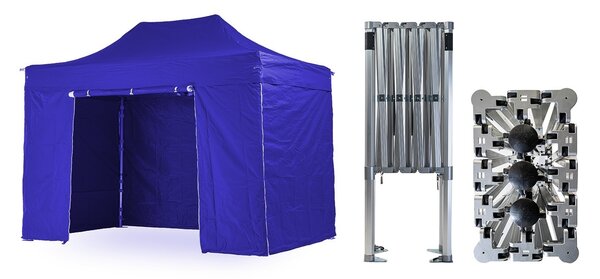 Nožnicový párty stan 2x4 m TENTino BIG HEXAGON Farba opláštenia: 10B - SVETLO HNEDÁ