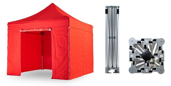 Nožnicový párty stan 3x3 m TENTino BIG HEXAGON Farba opláštenia: 5A - ŠEDÁ