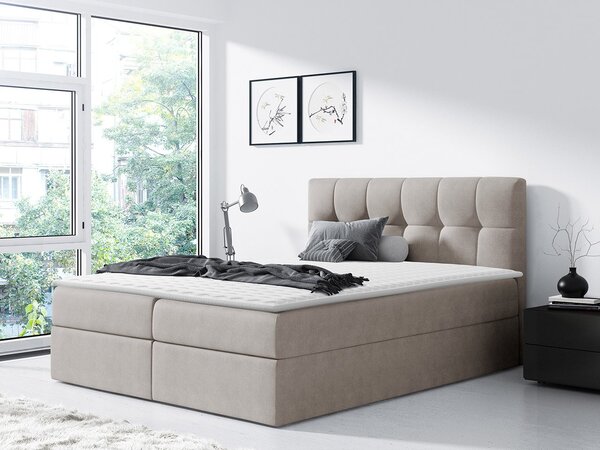Mirjan24 Kontinentálna posteľ Apolon, Rozmer postele: 120x200, Dostupné poťahy: ekokoža Soft 011 (čierna) 5902928122992