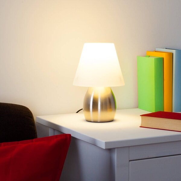 Dekoratívna stolná lampa Emilan E14 LED žiarovka