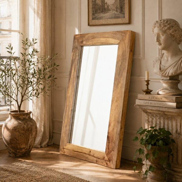 Zrkadlo Devi 60x90 indický masív mango