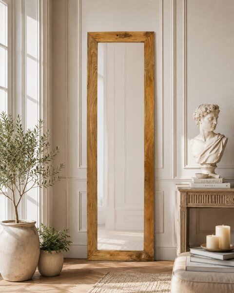 Zrkadlo Gita 60x170 indický masív mango