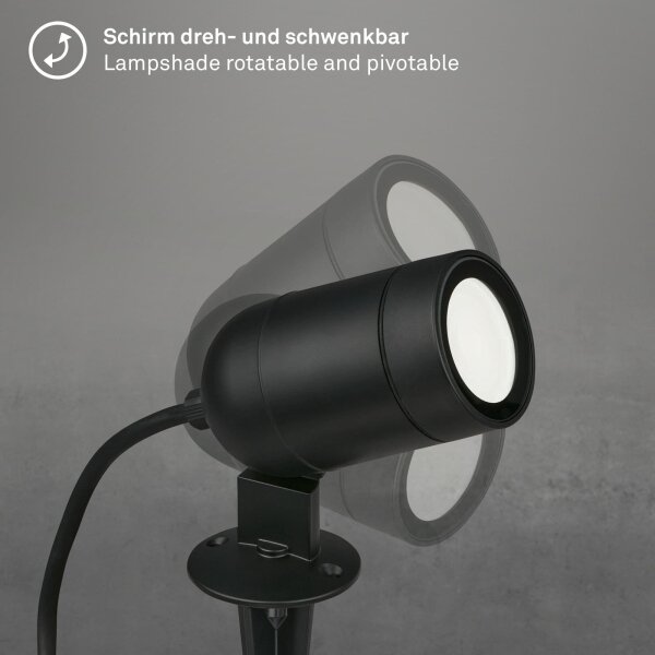 Briloner-LED RGBW Stmievateľné vonkajšie svietidlo LED/4,4W/230V 2700/4000/6500K IP44 Wi-Fi Tuya+DO
