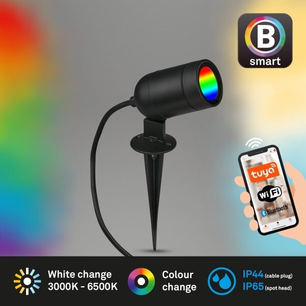 Briloner-LED RGBW Stmievateľné vonkajšie svietidlo LED/4,4W/230V 2700/4000/6500K IP44 Wi-Fi Tuya+DO