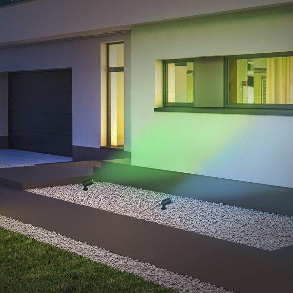 Briloner-LED RGBW Stmievateľné vonkajšie svietidlo LED/4,4W/230V 2700/4000/6500K IP44 Wi-Fi Tuya+DO