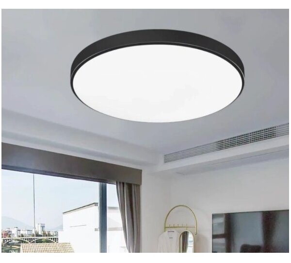LED Kúpeľňové stropné svietidlo CARTER LED/12W/230V 6000K IP44 pr. 22 cm čierna