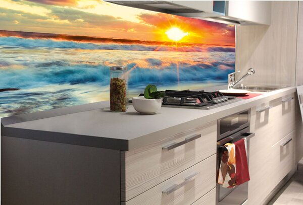 DIMEX | Fototapeta do kuchyne Západ slnka KI-180-109 | 180 x 60 cm | viacfarebná