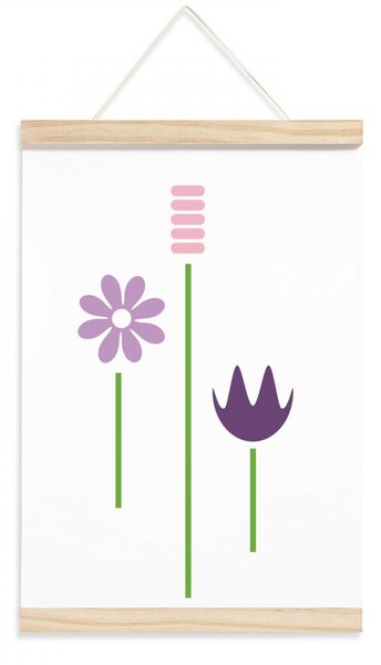 Detský plagát - lúčne kvety