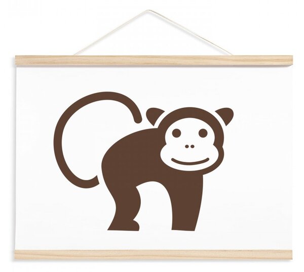 Pieris design Detský plagát - opica