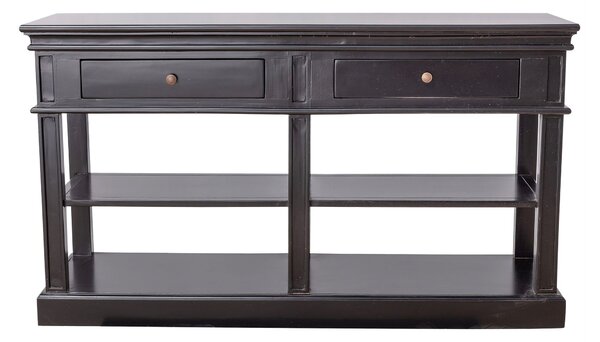 Konzolový stolík Josephine 140 x 38 x 80 cm black
