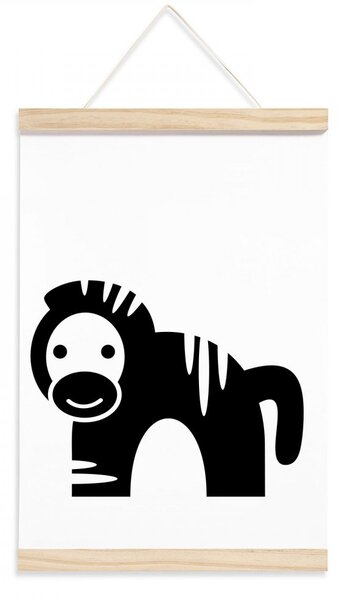 Pieris design Detský plagát - zebra