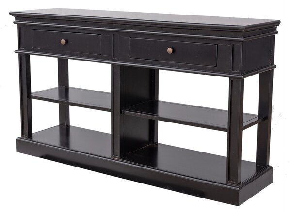 Konzolový stolík Josephine 140 x 38 x 80 cm black