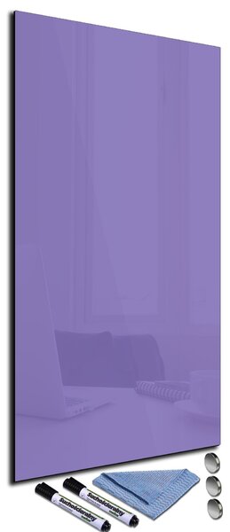 Magnetická sklenená tabuľa 34x72cm - lila