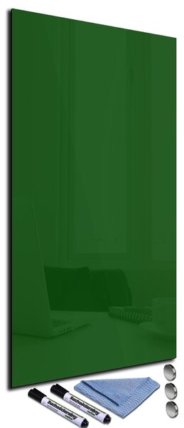 Magnetická sklenená tabuľa 100x40cm - tmavě zelená