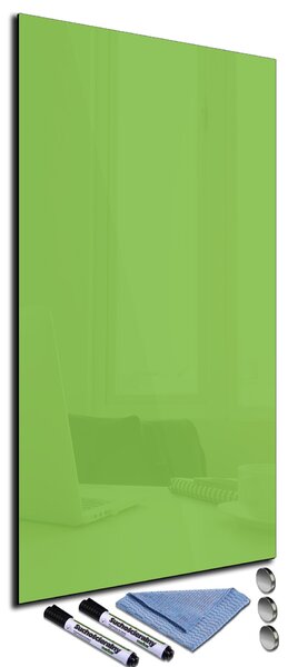 Magnetická sklenená tabuľa 100x40cm - apple zelená