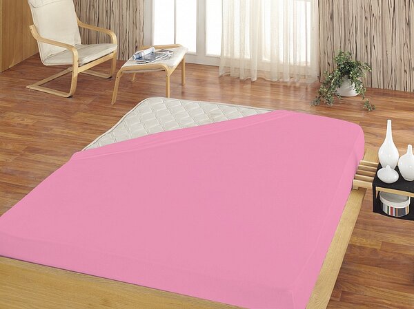 Prestieradlo Světle růžové JERSEY PREMIUM Jersey PREMIUM 90-100 x 200-220/30