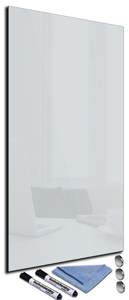 Magnetická sklenená tabuľa 34x72cm - stříbrná