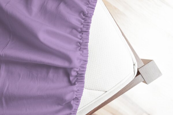 Prestieradlo Světle fialové JERSEY PREMIUM Jersey PREMIUM 90-100 x 200-220/30